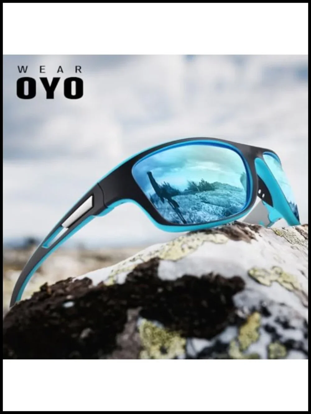Polarized Sports Sunglasses UV400 Protection Rectangular Goggles Fishing Driving
